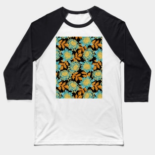 Chrysanthemum floral pattern Baseball T-Shirt